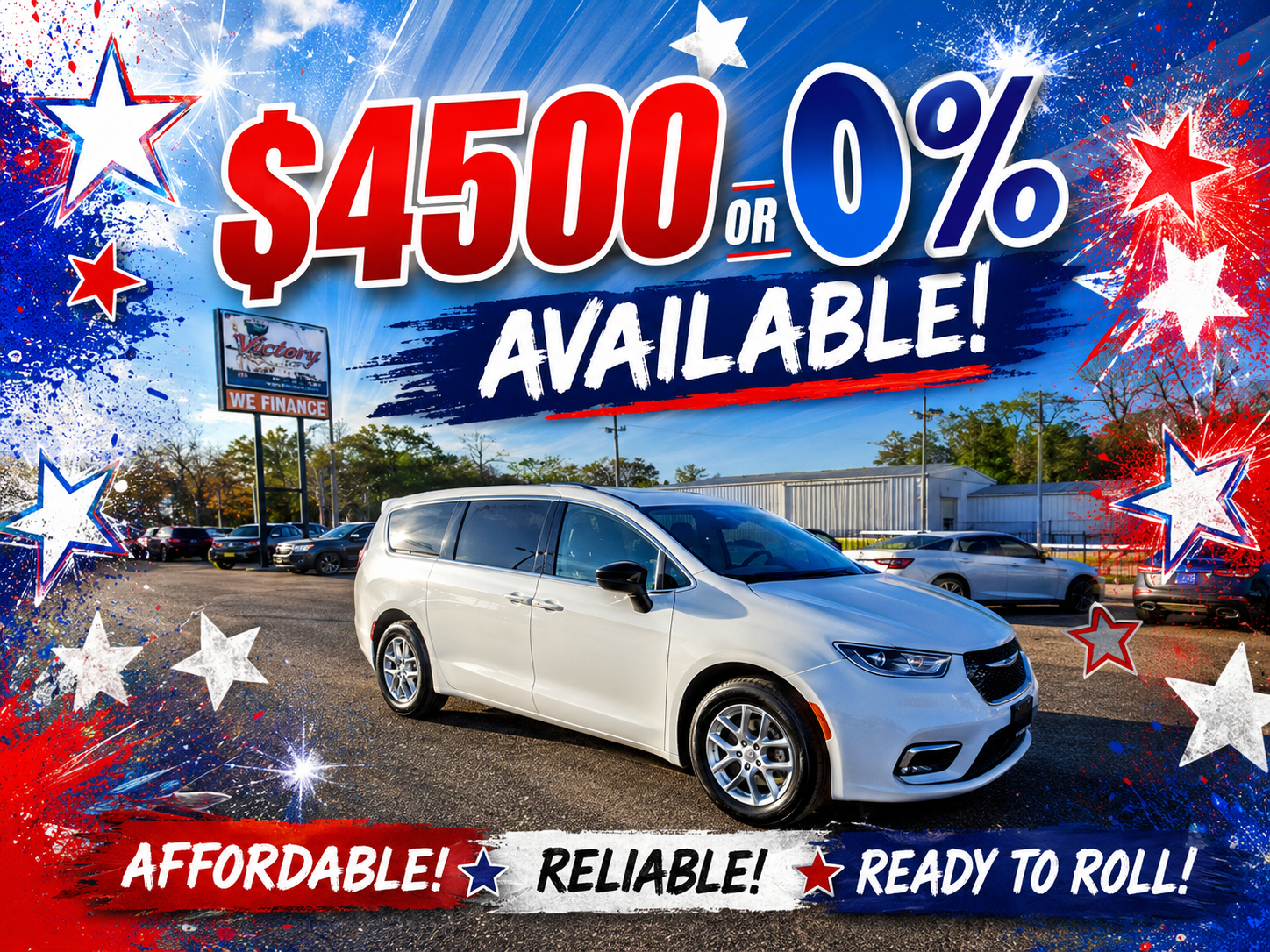 $4500 or 0% AVAILABLE