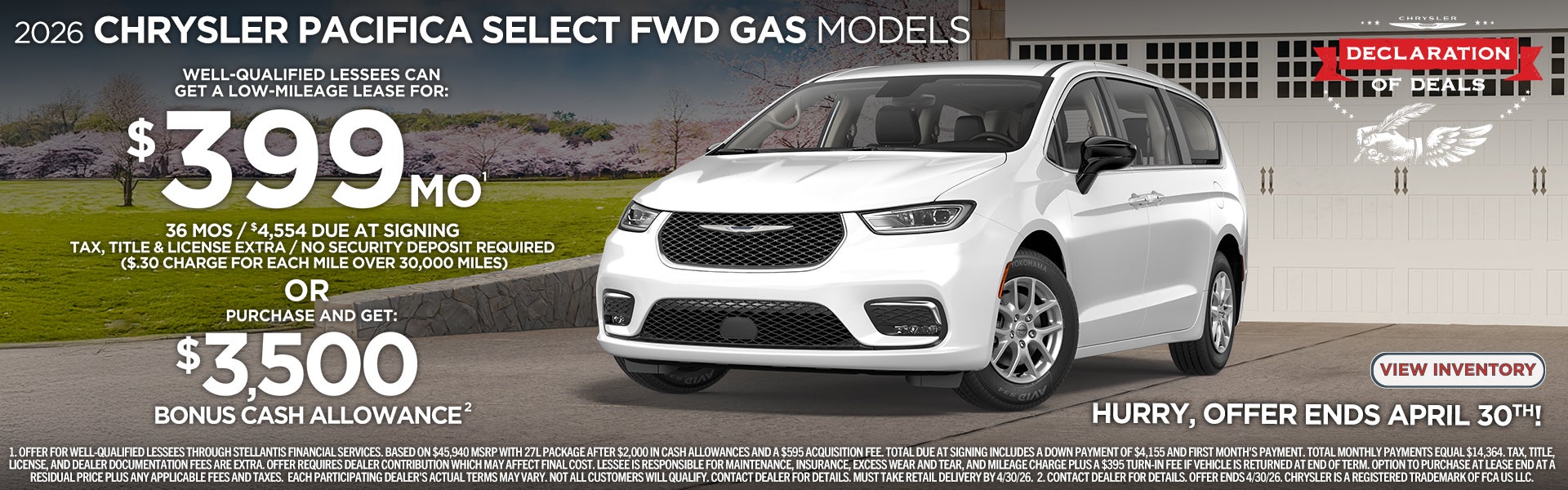 2026 Pacifica Gas Models